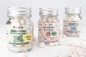 Paos dentifrice à croquer à la fraise